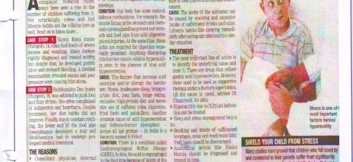 Acidity on rise among children