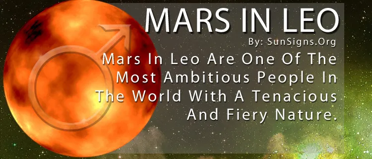 Mars in Leo Mars in Leo